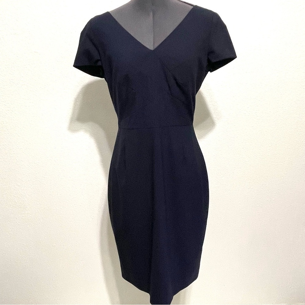 Banana Republic Woman Blue Wool Stretch Dress Size 6